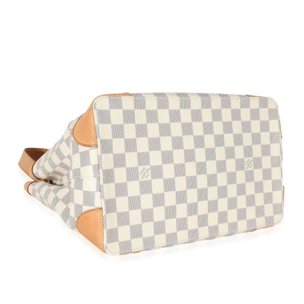 132292 clasp Louis Vuitton Damier Azur Canvas Hampstead PM