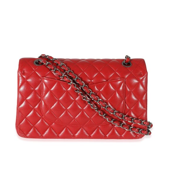 132304 pv 93f7c5e7 caf9 4207 b0d6 c22c65af39ee Chanel Red Lambskin Medium Classic Double Flap Bag