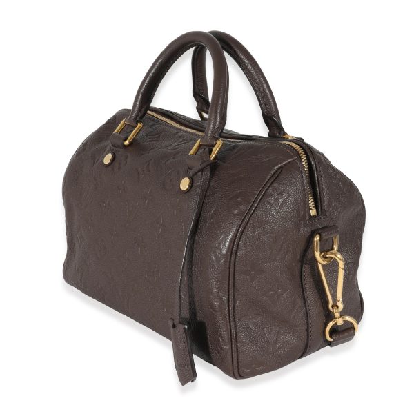 132305 sv Louis Vuitton Brown Monogram Empreinte Speedy Bandouliere 25