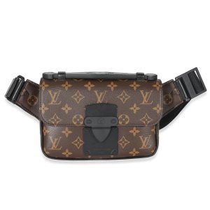 132320 fv 02283487 c2ad 40f2 aa14 8e3e86a121c8 Louis Vuitton Pochette Bossfall Monogram Canvas Shoulder Bag Brown