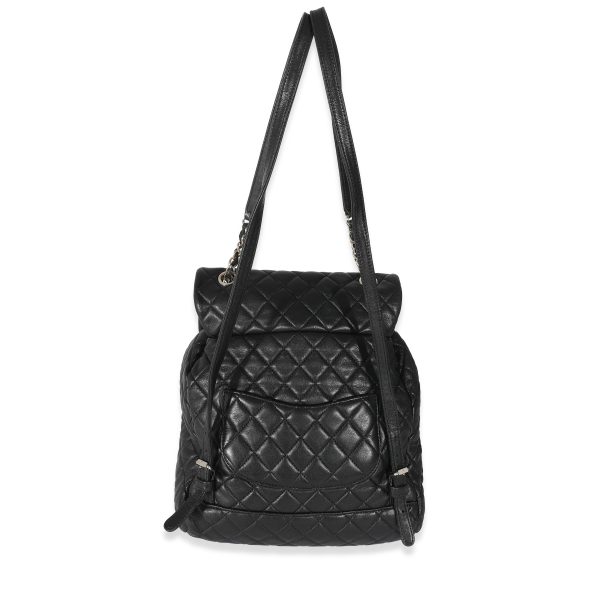 132349 pv Chanel Black Quilted Lambskin Large Urban Spirit Backpack