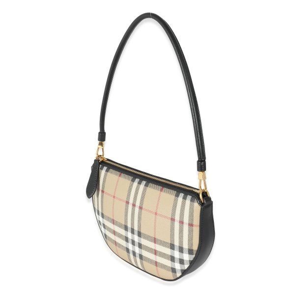 132356 sv a8d62346 73d7 4a12 8672 2ec3be325fae Burberry Vintage Check Archive Beige Canvas Olympia Bag