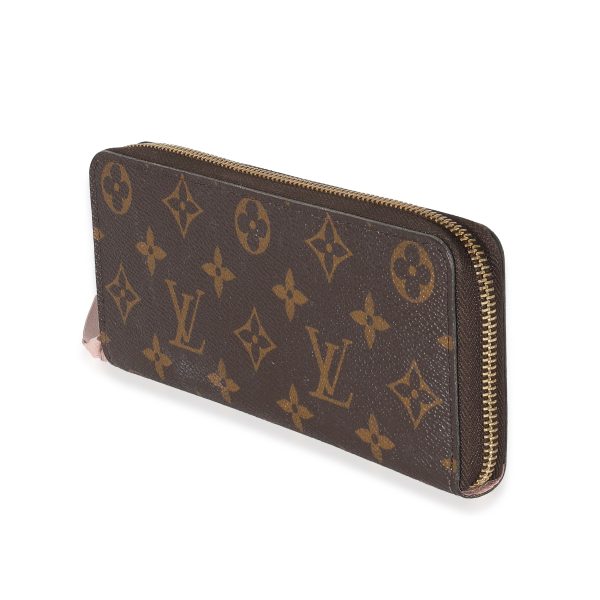 132405 sv Louis Vuitton Monogram Canvas Rose Ballerine Clemence Wallet