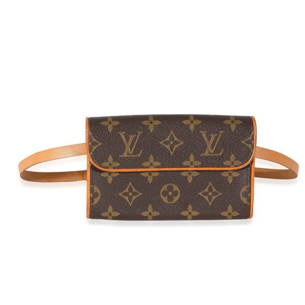 132421 fv Louis Vuitton Vintage Monogram Canvas Pochette Florentine Waist Bag