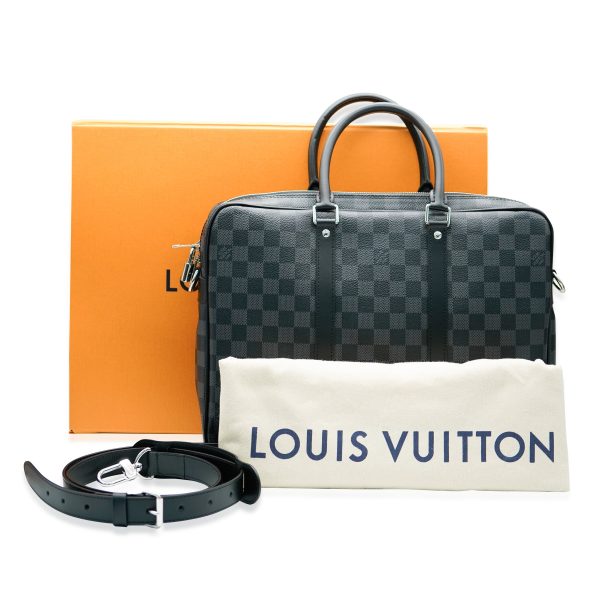 132442 ad2 Louis Vuitton Damier Graphite Canvas Porte Documents Voyage PM