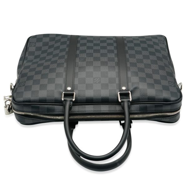 132442 bv Louis Vuitton Damier Graphite Canvas Porte Documents Voyage PM