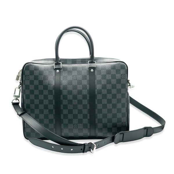 132442 fv Louis Vuitton Damier Graphite Canvas Porte Documents Voyage PM