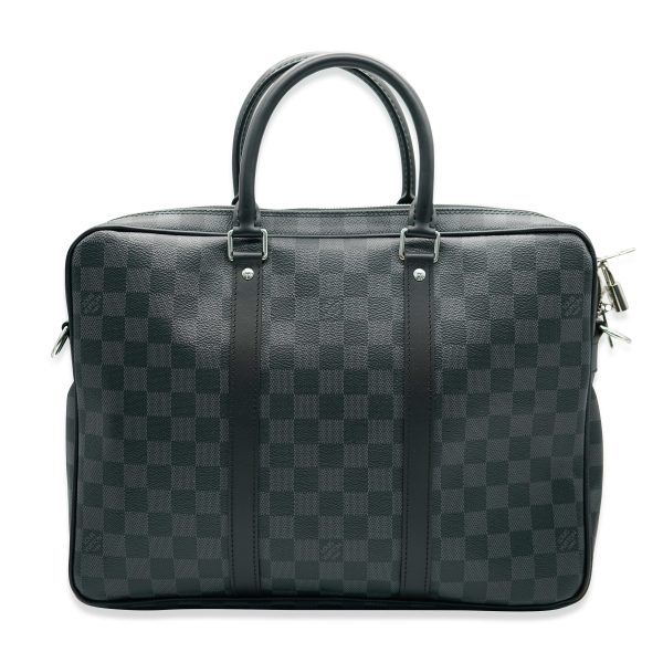 132442 pv Louis Vuitton Damier Graphite Canvas Porte Documents Voyage PM