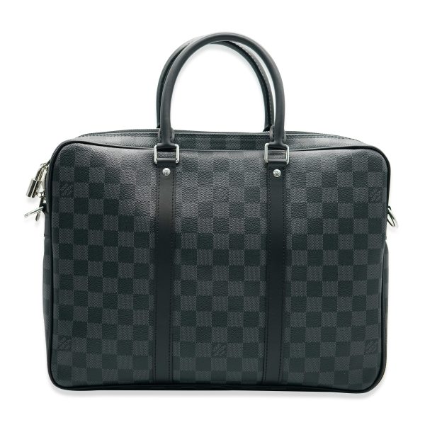 132442 sv Louis Vuitton Damier Graphite Canvas Porte Documents Voyage PM