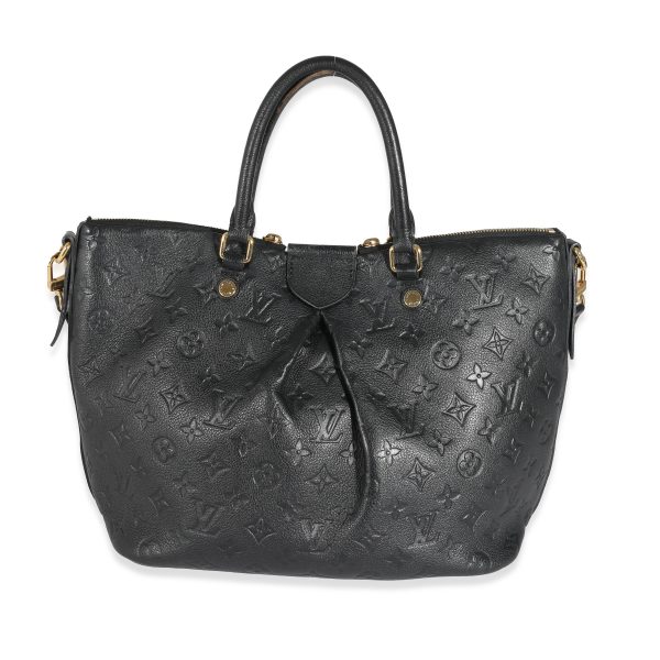 132452 stamp Louis Vuitton Black Empreinte Mazarine MM