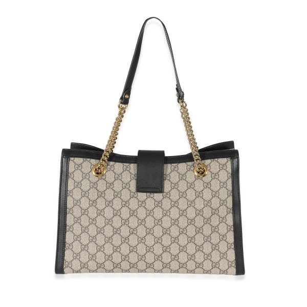 132485 bv Gucci Beige GG Supreme Medium Padlock Tote