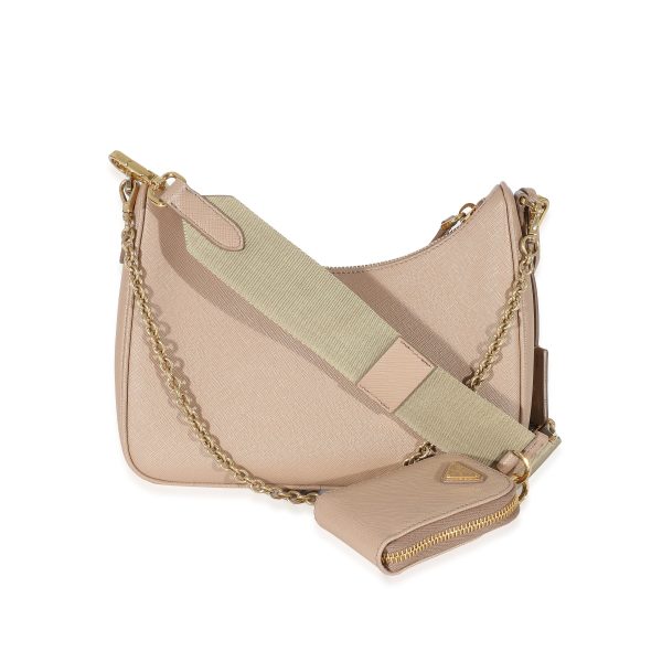 132504 bv Prada Cameo Beige Saffiano Re Edition 2005 Bag