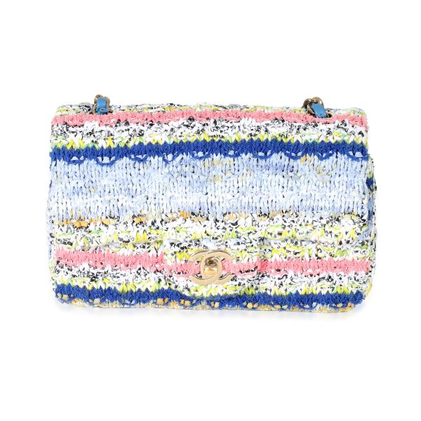 132509 fv Chanel Multicolor Tweed Mini Rectangular Flap Bag