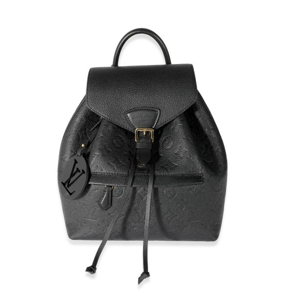 132537 fv Louis Vuitton Black Empreinte Montsouris Backpack