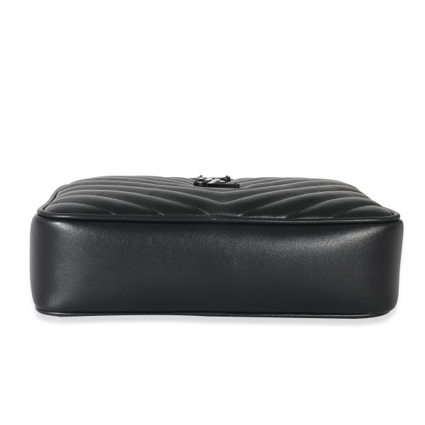 132544 stamp d00f09c5 2ce9 4f8a 9e8f 161adc5b7259 Saint Laurent Black Matelassé Calfskin Lou Camera Bag