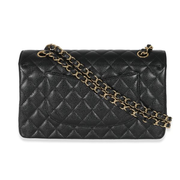 132549 pv Chanel Black Caviar Medium Classic Double Flap Bag