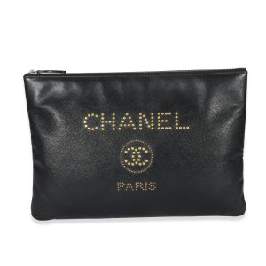 132648 fv Chanel Chocolate Bar Handbag Black