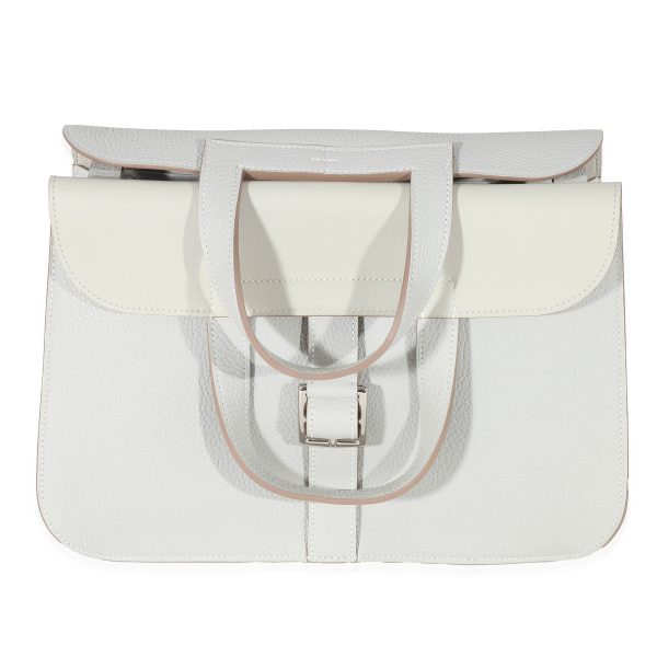 132672 fv c8c87541 d6ca 49c9 9982 06c8b1366357 Hermès Taurillon Clemence Gris Perle Halzan 31 PHW