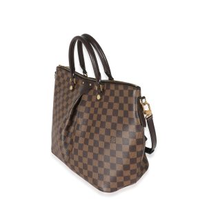 132678 sv Louis Vuitton Sistina Damier Handbag Ebene Brown