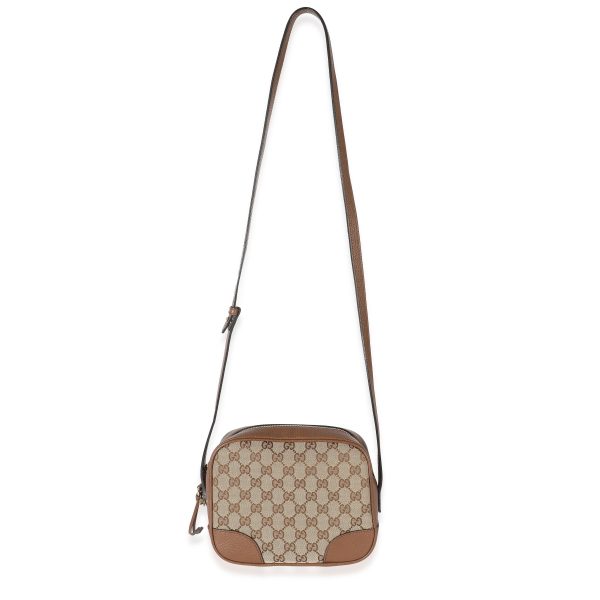 132710 av 5cd1ae0a 20ef 4d7c ae62 96db897d1b20 Gucci Brown GG Canvas Brown Leather Mini Bree Messenger Bag