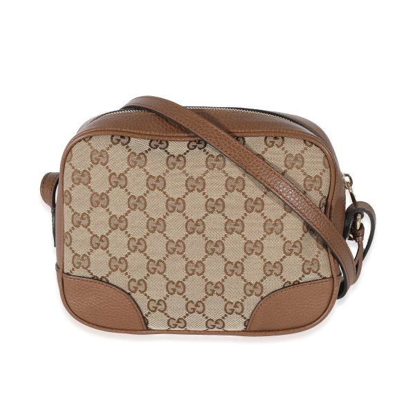 132710 bv e6d86a4f 5687 4100 b27a 74c709fcd426 Gucci Brown GG Canvas Brown Leather Mini Bree Messenger Bag