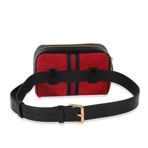 132716 pv 6931939c 995e 45be 92dc f25aceaa2d1d Gucci Red Suede Small Ophidia Belt Bag 85