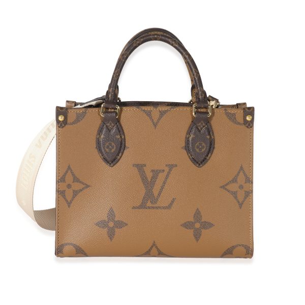 132762 fv Louis Vuitton Reverse Monogram Giant Canvas Onthego PM