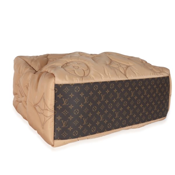 132777 pv Louis Vuitton Beige Econyl Nylon Monogram Pillow Giant Onthego GM