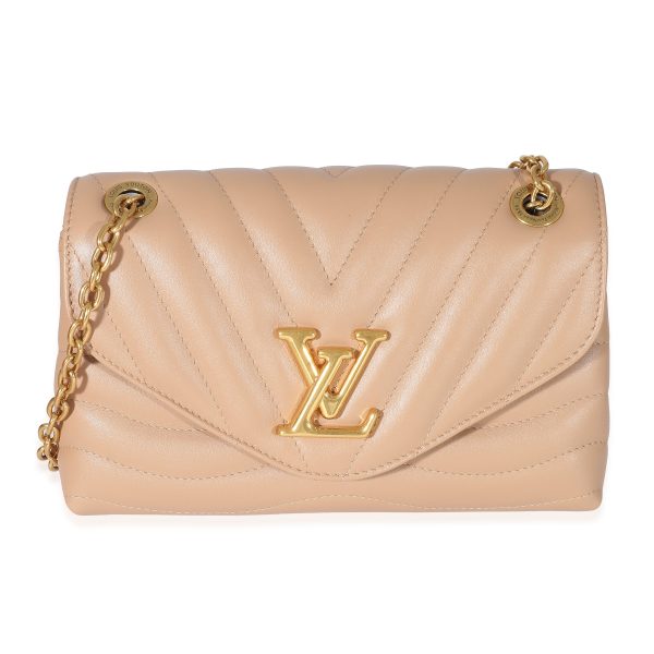 132784 fv Louis Vuitton Noisette Calf Leather New Wave Chain MM