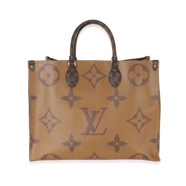 132792 fv d1fbc3f3 3370 4917 880e fe4f30d75ecd Louis Vuitton Reverse Giant Monogram Canvas Onthego GM