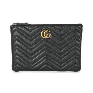 132796 fv Louis Vuitton Chain Shoulder Bag Pochette Coussin Monogram Pattern 2way Clutch Black