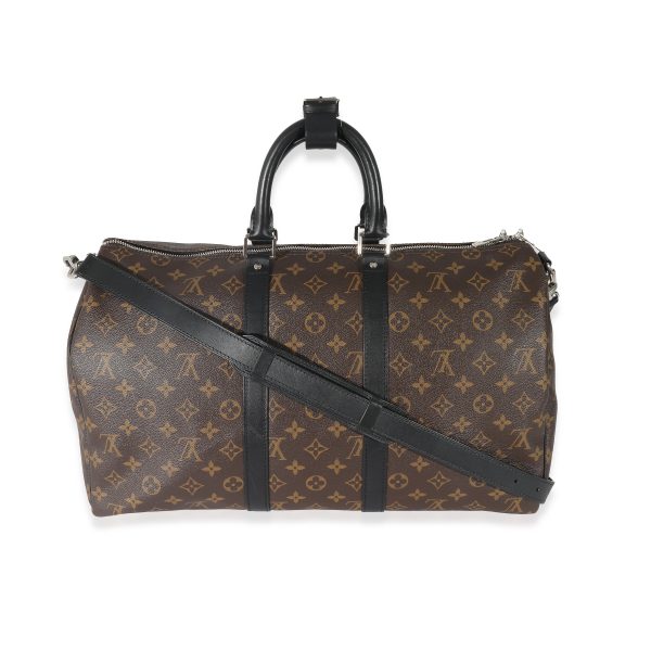 132820 stamp 1dd3e306 4378 487f 98ed f1eb345f085d Louis Vuitton Monogram Macassar Keepall Bandoulière 45