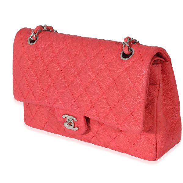 132847 sv 47eb65e2 e4a0 4191 aac1 b96abac55783 Chanel Red Matte Caviar Medium Double Flap Bag