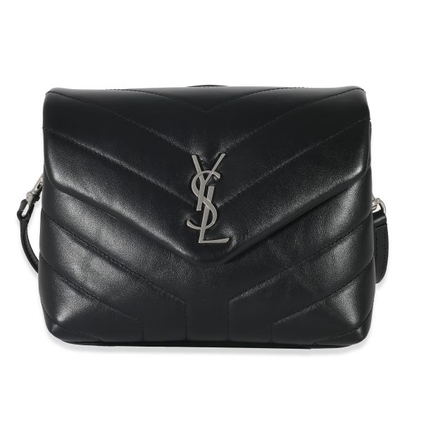 132872 fv 66e598a7 1281 489e b5bc 61770e6a940a Saint Laurent Black Matelassé Leather Loulou Toy Bag