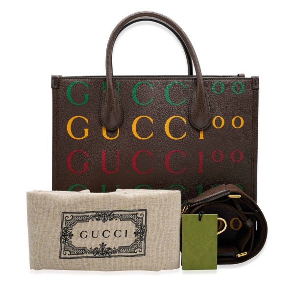 132890 ad1 Gucci Brown Calfskin Gucci 100 Tote