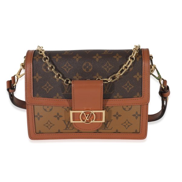 132898 fv Louis Vuitton Monogram Monogram Reverse Canvas Dauphine MM