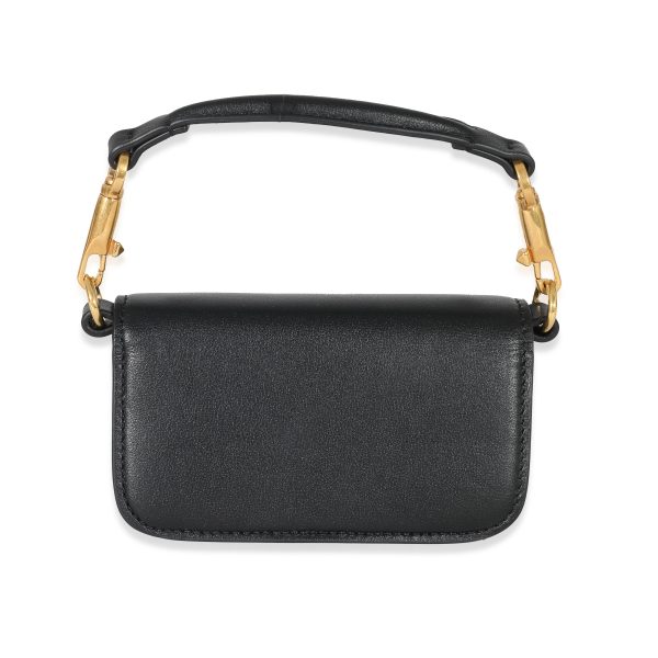 132901 pv 65d63731 9573 4c80 8d8d 2cc93bd06ce9 Valentino Black Leather Vlogo Mini Locò Bag