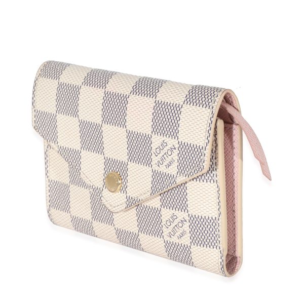 132922 sv e0f11306 199b 481a a07c 71f991707d28 Louis Vuitton Damier Azur Canvas Victorine Wallet