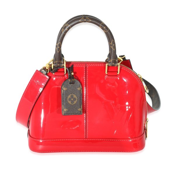 132923 fv 33fc7a6f e062 4d74 9cd7 6247c5b4f10f Louis Vuitton Scarlet Miroir Patent Leather Monogram Canvas Alma BB