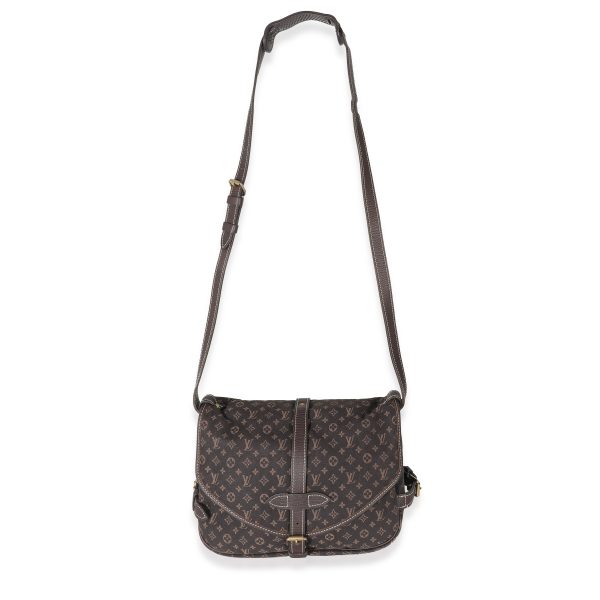 132950 ad1 Louis Vuitton Ebene Monogram Canvas Mini Lin Saumur 26