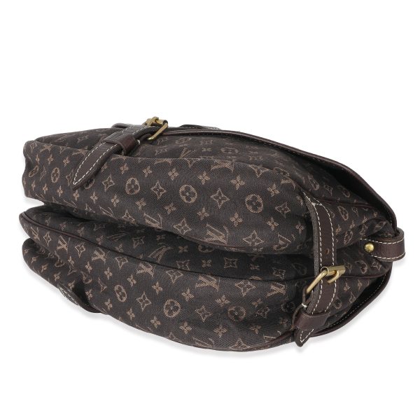 132950 box Louis Vuitton Ebene Monogram Canvas Mini Lin Saumur 26