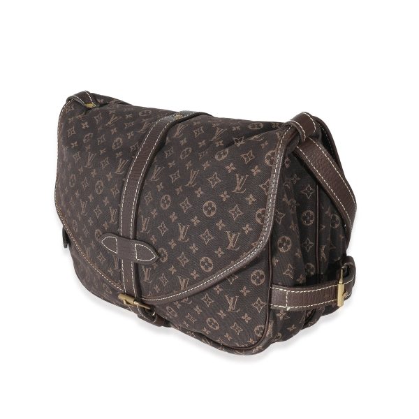 132950 sv Louis Vuitton Ebene Monogram Canvas Mini Lin Saumur 26