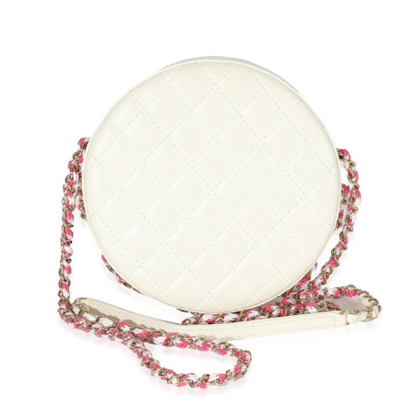 132962 pv 12d2086d 9648 4188 99f9 89c4de8ed813 Chanel Pink White Lambskin La Pausa Lifesaver Bag