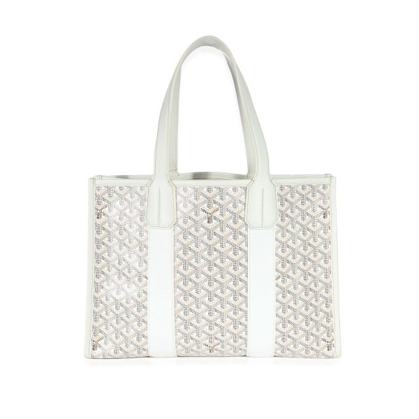 132964 stamp ad2787c2 0cc9 4d18 bc53 0b9cb010f37a Goyard White Goyardine Bulldog Villette Tote