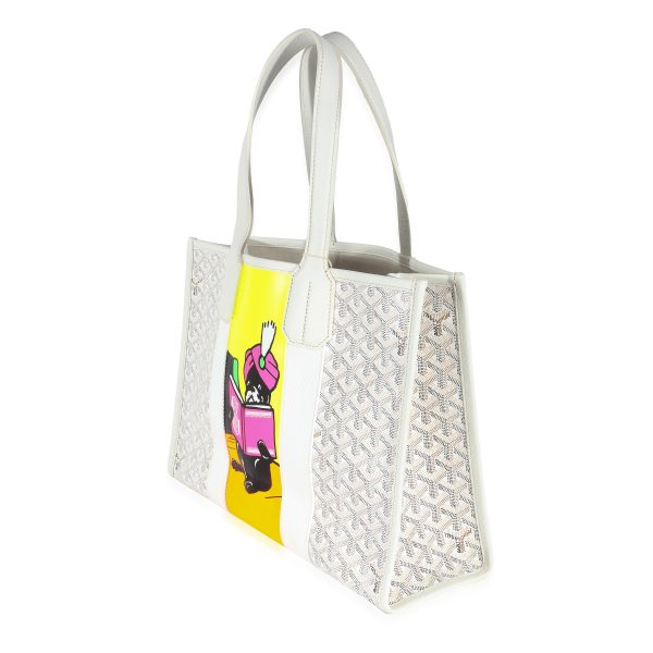 132964 sv 5a989ef2 e285 4877 84d6 b12aefcc0b6b Goyard White Goyardine Bulldog Villette Tote