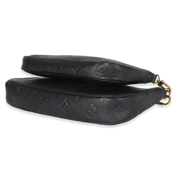 132967 box Louis Vuitton Black Monogram Empreinte Multi Pochette Accessoires