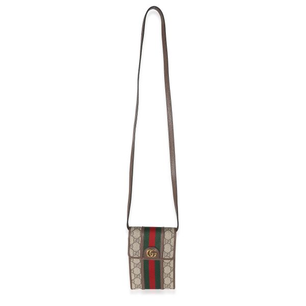 133010 stamp Gucci GG Supreme Web Mini Ophidia Crossbody Bag