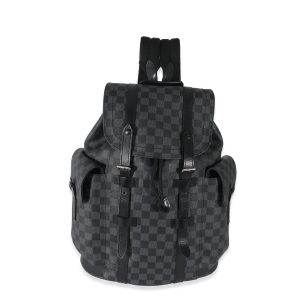 133024 fv Louis Vuitton Mick MM Damier Graphite Shoulder Bag Damier Canvas