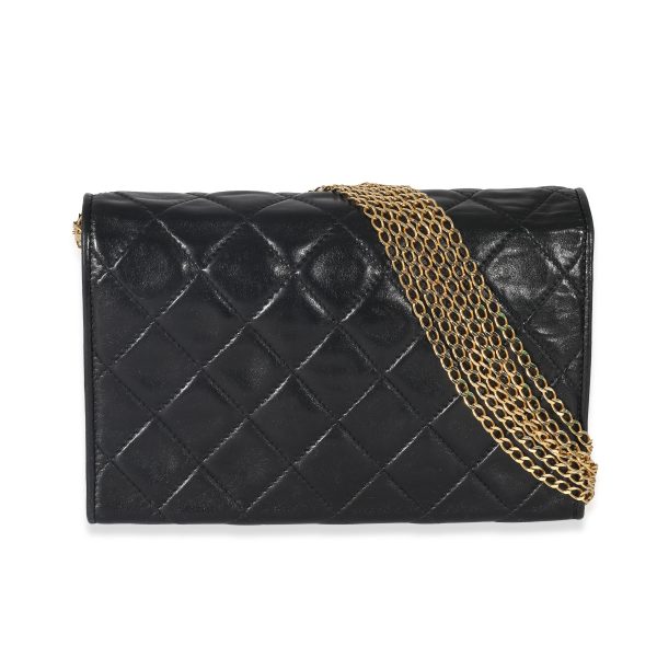 133035 pv 7fa622ff d8d5 4255 980c 0abaf3bafa75 Chanel Black Lambskin Multi Chain Flap Bag