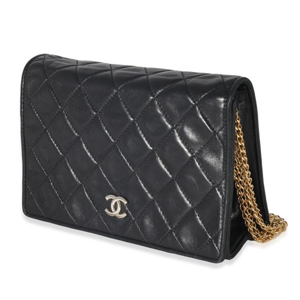 133035 sv 6e0327db 7c00 49db b96c 20d67b5ffa2e Chanel Black Lambskin Multi Chain Flap Bag